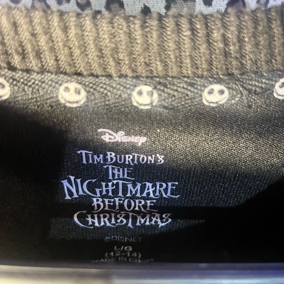 Disney Nightmare Before Christmas Long Sleeve Shirt Dress Sleepwear Size Large - Picture 5 of 7